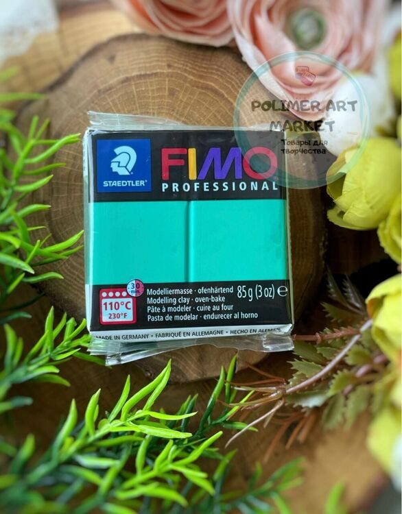 Полимерная глина FIMO Professional 500 (чисто-зеленый) 85г