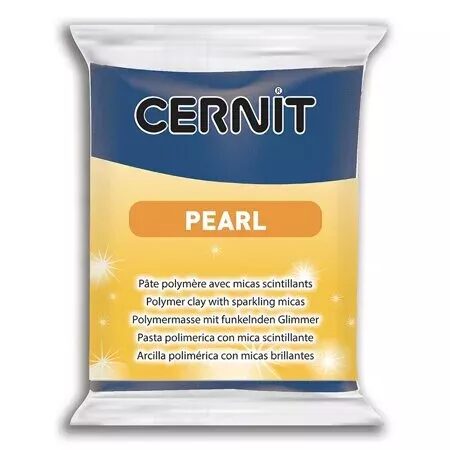 Cernit Pearl полимерная глина 200 цвет синий 56 гр.